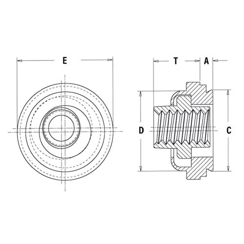 Tán tự giữ thép không rỉ 400 NF-632-1-S40