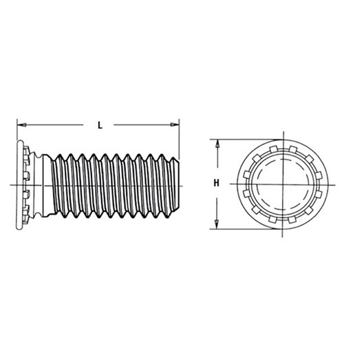 Trụ ren tự giữ thép không rỉ A286 832-12
