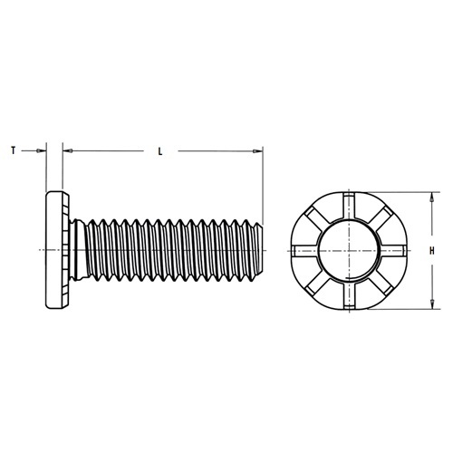 Trụ ren tự giữ thép loại HFE size M5-35